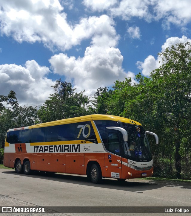 Viação Nova Itapemirim 70000 na cidade de Recife, Pernambuco, Brasil, por Luiz Fellipe. ID da foto: 11332041.