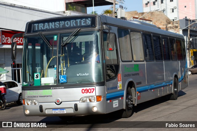 AmazonBus Locações e Transportes 0907 na cidade de Belém, Pará, Brasil, por Fabio Soares. Número da foto: #11331018.