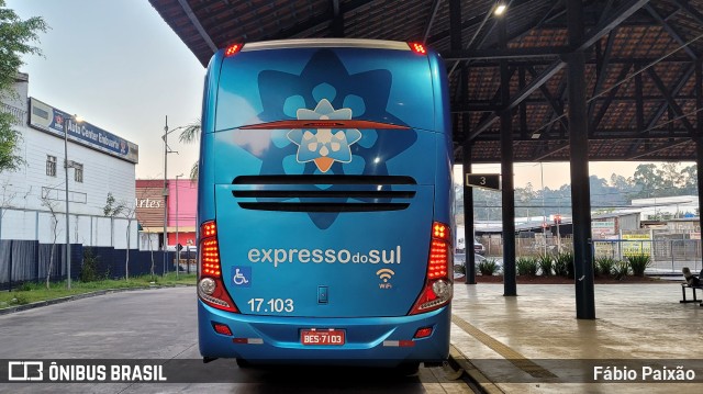 Expresso do Sul 17103 na cidade de Embu das Artes, São Paulo, Brasil, por Fábio Paixão. Número da foto: #11331763.