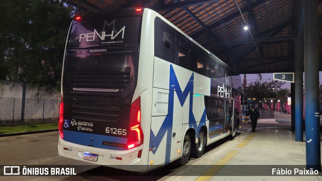 Empresa de Ônibus Nossa Senhora da Penha 61265 na cidade de Embu das Artes, São Paulo, Brasil, por Fábio Paixão. ID da foto: 11331698.