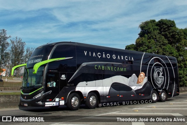Viação Garcia 86149 na cidade de Resende, Rio de Janeiro, Brasil, por Theodoro José de Oliveira Alves. Número da foto: #11330837.