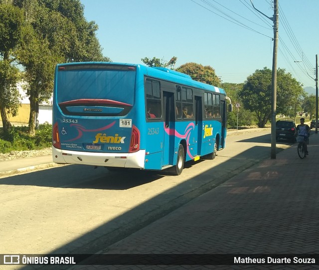 Expresso Fênix Caraguatatuba 25343 na cidade de Caraguatatuba, São Paulo, Brasil, por Matheus Duarte Souza. Número da foto: #11330799.
