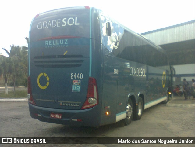 Viação Cidade Sol 8440 na cidade de Piritiba, Bahia, Brasil, por Mario dos Santos Nogueira Junior. Número da foto: #11330318.
