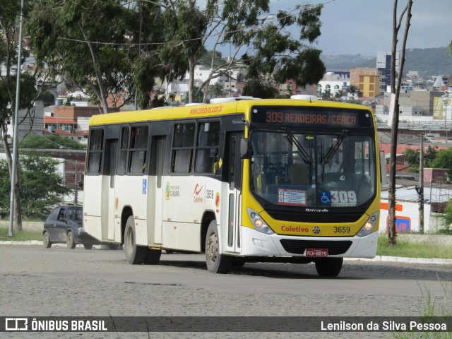 Coletivo Transportes 3659 na cidade de Caruaru, Pernambuco, Brasil, por Lenilson da Silva Pessoa. ID da foto: 11332230.