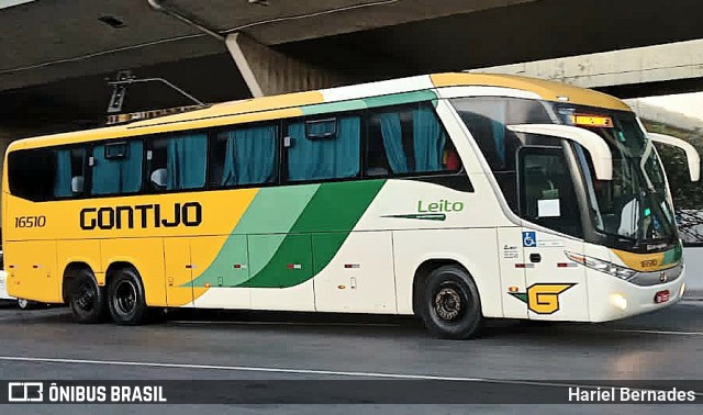 Empresa Gontijo de Transportes 16510 na cidade de Belo Horizonte, Minas Gerais, Brasil, por Hariel Bernades. Número da foto: #11330107.