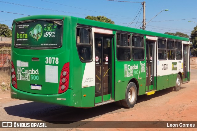 Expresso Caribus Transportes 3078 na cidade de Cuiabá, Mato Grosso, Brasil, por Leon Gomes. ID da foto: 11331310.