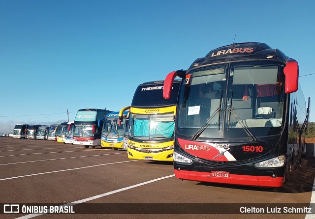 Lirabus 15010 na cidade de Bandeirantes, Paraná, Brasil, por Cleiton Luiz Schmitz. Número da foto: #11330033.