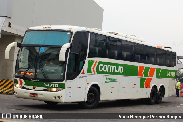 Empresa Gontijo de Transportes 14710 na cidade de Rio de Janeiro, Rio de Janeiro, Brasil, por Paulo Henrique Pereira Borges. ID da foto: 11332349.