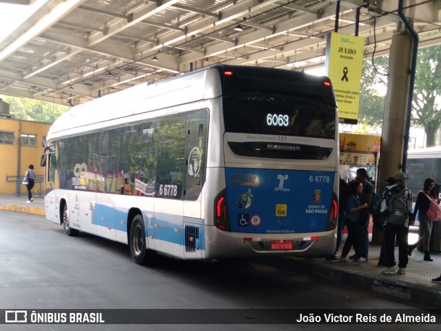 Transwolff Transportes e Turismo 6 6778 na cidade de São Paulo, São Paulo, Brasil, por João Victor Reis de Almeida. ID da foto: 11330096.