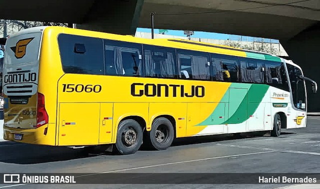Empresa Gontijo de Transportes 15060 na cidade de Belo Horizonte, Minas Gerais, Brasil, por Hariel Bernades. Número da foto: #11330191.