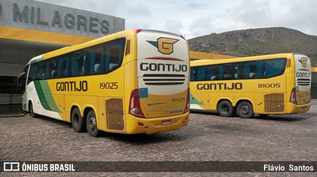 Empresa Gontijo de Transportes 19025 na cidade de Milagres, Bahia, Brasil, por Flávio  Santos. Número da foto: #11330122.