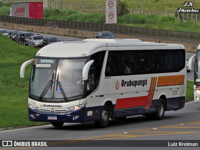 Auto Viação Urubupungá 2720 na cidade de Aparecida, São Paulo, Brasil, por Luiz Krolman. ID da foto: 11332913.