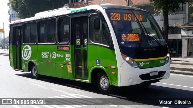 Tijuquinha - Auto Viação Tijuca A50005 na cidade de Rio de Janeiro, Rio de Janeiro, Brasil, por Victor  Oliveira. Número da foto: #11333162.