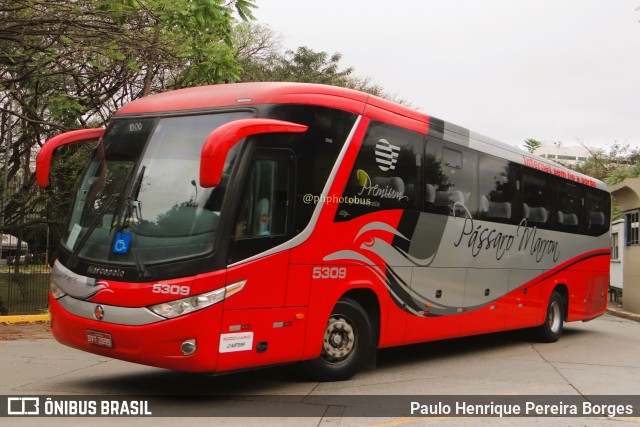 Empresa de Ônibus Pássaro Marron 5309 na cidade de São Paulo, São Paulo, Brasil, por Paulo Henrique Pereira Borges. Número da foto: #11334209.