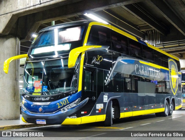Caravellas Transportes e Turismo 2301 na cidade de São Paulo, São Paulo, Brasil, por Luciano Ferreira da Silva. Número da foto: #11333867.