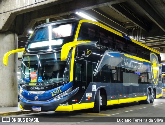 Caravellas Transportes e Turismo 2301 na cidade de São Paulo, São Paulo, Brasil, por Luciano Ferreira da Silva. ID da foto: 11333867.