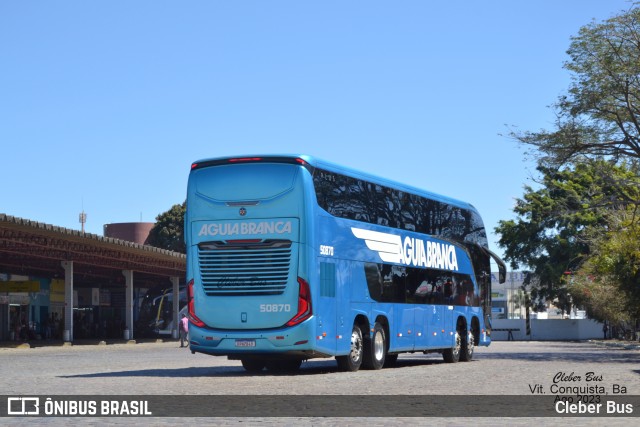 Viação Águia Branca 50870 na cidade de Vitória da Conquista, Bahia, Brasil, por Cleber Bus. ID da foto: 11333770.