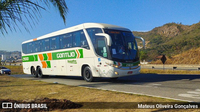 Empresa Gontijo de Transportes 21610 na cidade de Pará de Minas, Minas Gerais, Brasil, por Mateus Oliveira Gonçalves. ID da foto: 11334842.