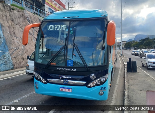 Planeta Transportes Rodoviários 2157 na cidade de Cariacica, Espírito Santo, Brasil, por Everton Costa Goltara. Número da foto: #11333158.