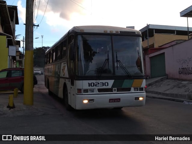 Empresa Gontijo de Transportes 10230 na cidade de Ribeirão das Neves, Minas Gerais, Brasil, por Hariel Bernades. ID da foto: 11333418.