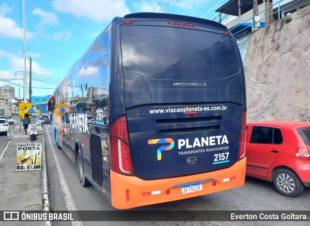 Planeta Transportes Rodoviários 2157 na cidade de Cariacica, Espírito Santo, Brasil, por Everton Costa Goltara. Número da foto: #11333161.