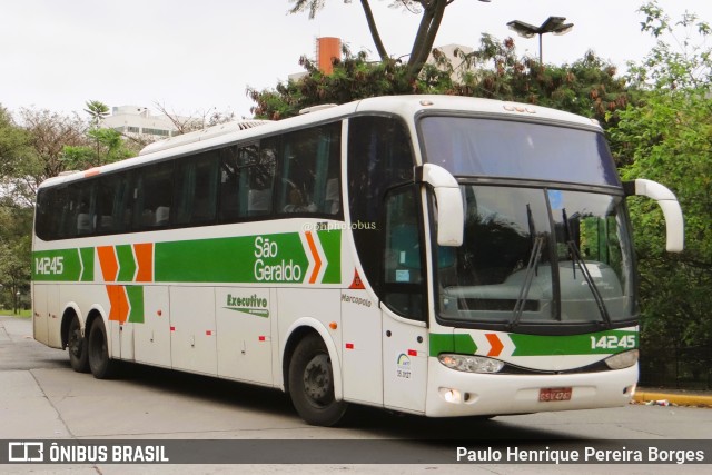 Cia. São Geraldo de Viação 14245 na cidade de São Paulo, São Paulo, Brasil, por Paulo Henrique Pereira Borges. ID da foto: 11334194.