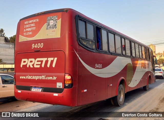Viação Pretti 9400 na cidade de Cariacica, Espírito Santo, Brasil, por Everton Costa Goltara. Número da foto: #11334645.