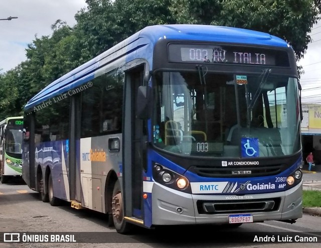 HP Transportes Coletivos 20801 na cidade de Goiânia, Goiás, Brasil, por André Luiz Canon. ID da foto: 11335136.