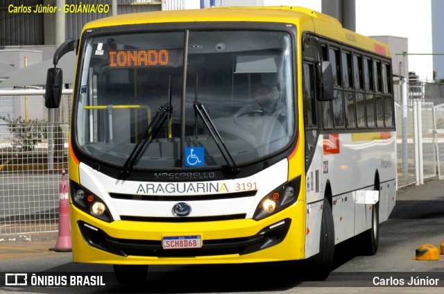 Viação Araguarina 3191 na cidade de Goiânia, Goiás, Brasil, por Carlos Júnior. Número da foto: #11336033.