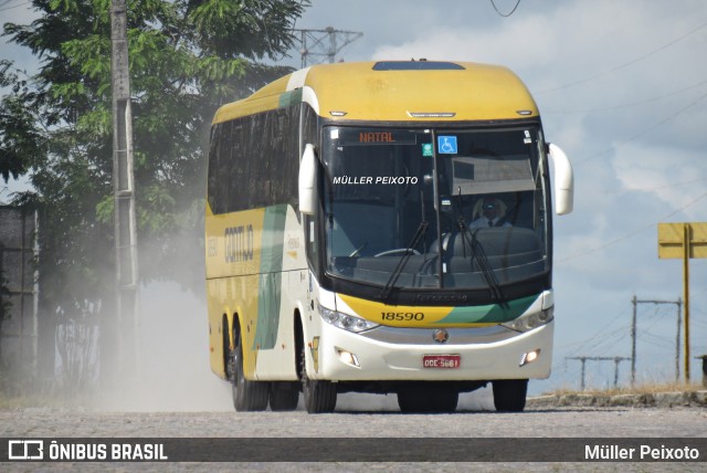 Empresa Gontijo de Transportes 18590 na cidade de Rio Largo, Alagoas, Brasil, por Müller Peixoto. ID da foto: 11335205.