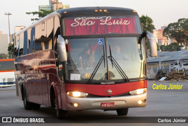 Expresso São Luiz 7570 na cidade de Goiânia, Goiás, Brasil, por Carlos Júnior. ID da foto: 11335232.