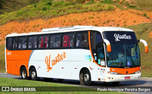 Yastur Turismo 3673 na cidade de Aparecida, São Paulo, Brasil, por Paulo Henrique Pereira Borges. Número da foto: #11336322.