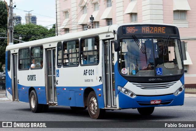 Viação Forte AF-031 na cidade de Belém, Pará, Brasil, por Fabio Soares. ID da foto: 11335991.