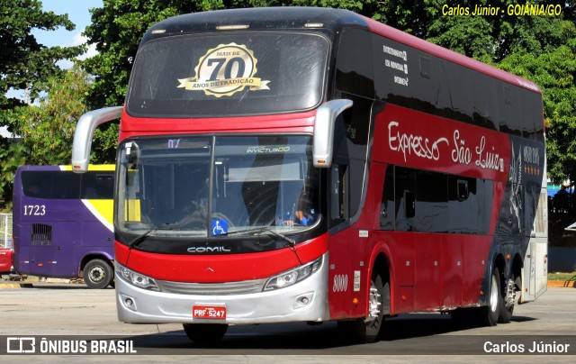Expresso São Luiz 8000 na cidade de Goiânia, Goiás, Brasil, por Carlos Júnior. Número da foto: #11336187.