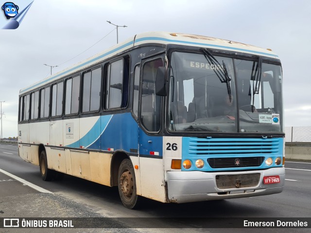 Ônibus Particulares 26 na cidade de Porto Alegre, Rio Grande do Sul, Brasil, por Emerson Dorneles. ID da foto: 11335693.