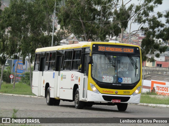 Coletivo Transportes 3659 na cidade de Caruaru, Pernambuco, Brasil, por Lenilson da Silva Pessoa. ID da foto: 11337997.