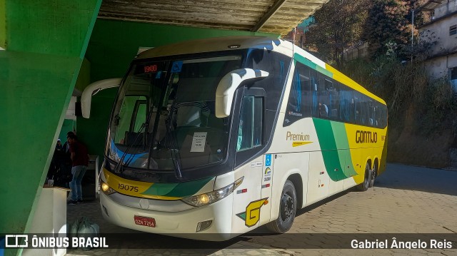 Empresa Gontijo de Transportes 19075 na cidade de Caratinga, Minas Gerais, Brasil, por Gabriel Ângelo Reis. Número da foto: #11338345.