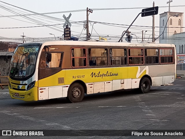 Viação Nilopolitana RJ 123.117 na cidade de São João de Meriti, Rio de Janeiro, Brasil, por Filipe de Sousa Anacleto. Número da foto: #11338600.