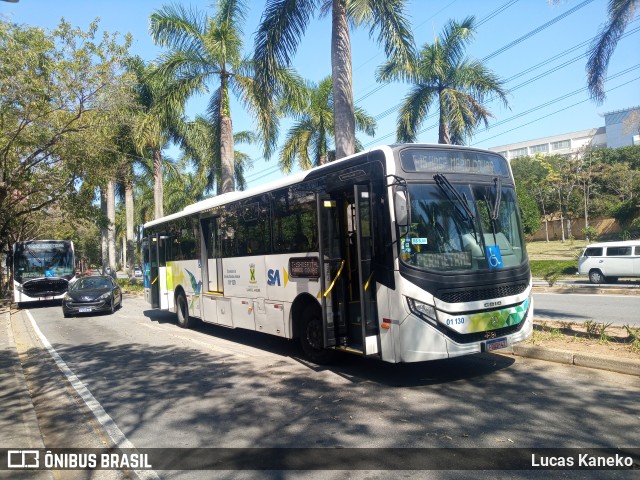 Viação Guaianazes 01 130 na cidade de Santo André, São Paulo, Brasil, por Lucas Kaneko. ID da foto: 11338570.