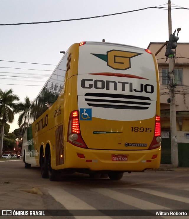 Empresa Gontijo de Transportes 18915 na cidade de Governador Valadares, Minas Gerais, Brasil, por Wilton Roberto. ID da foto: 11338801.