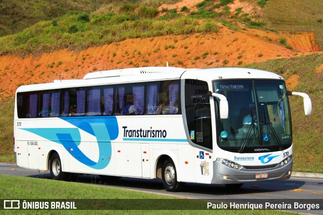 Transturismo Turismo e Fretamento 570 na cidade de Aparecida, São Paulo, Brasil, por Paulo Henrique Pereira Borges. ID da foto: 11338189.