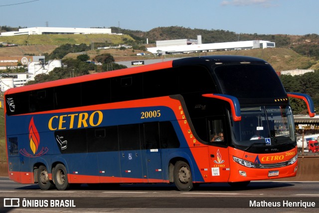 Viação Cetro 20005 na cidade de Belo Horizonte, Minas Gerais, Brasil, por Matheus Henrique. Número da foto: #11338891.