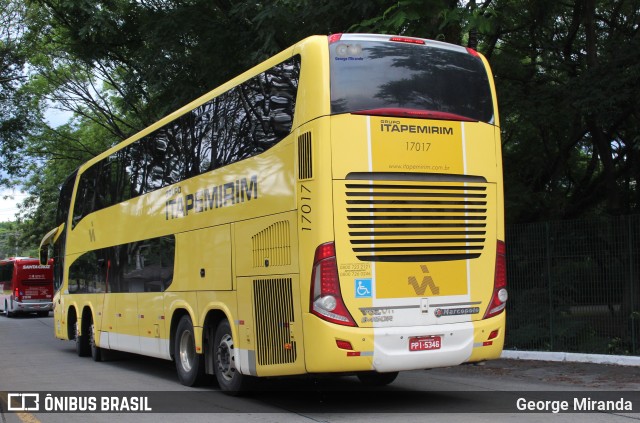 Viação Itapemirim 17017 na cidade de São Paulo, São Paulo, Brasil, por George Miranda. ID da foto: 11337668.