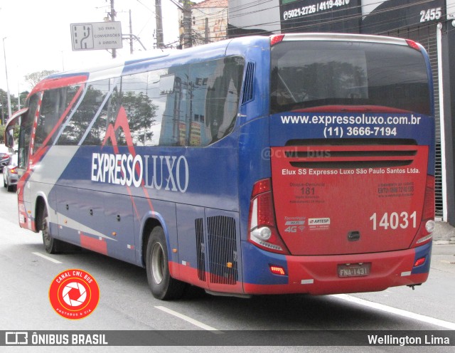 Expresso Luxo 14031 na cidade de São Paulo, São Paulo, Brasil, por Wellington Lima. Número da foto: #11338831.