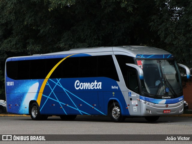 Viação Cometa 18501 na cidade de São Paulo, São Paulo, Brasil, por João Victor. ID da foto: 11336945.