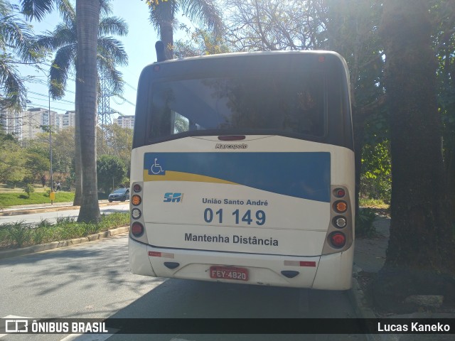 Viação Guaianazes 01 149 na cidade de Santo André, São Paulo, Brasil, por Lucas Kaneko. Número da foto: #11338564.