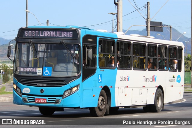 Viação Grande Vitória 23115 na cidade de Vitória, Espírito Santo, Brasil, por Paulo Henrique Pereira Borges. ID da foto: 11338221.