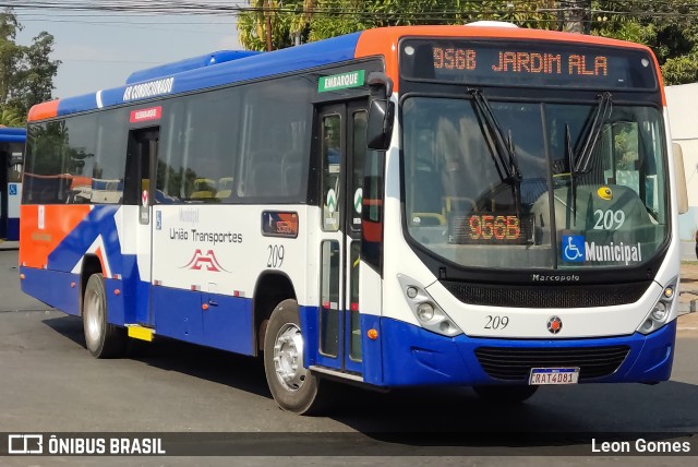 União Transportes 209 na cidade de Várzea Grande, Mato Grosso, Brasil, por Leon Gomes. ID da foto: 11337834.