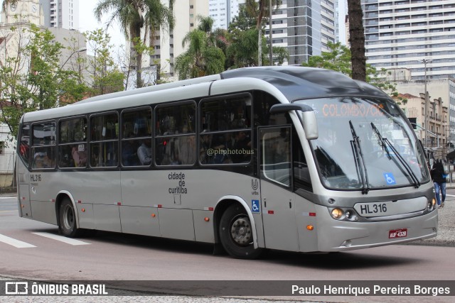 Auto Viação Redentor HL316 na cidade de Curitiba, Paraná, Brasil, por Paulo Henrique Pereira Borges. Número da foto: #11338247.