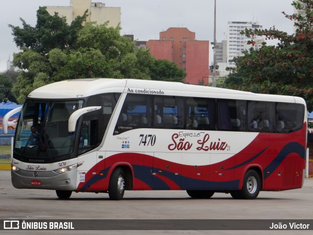 Expresso São Luiz 7470 na cidade de Goiânia, Goiás, Brasil, por João Victor. ID da foto: 11339549.